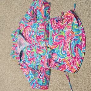 IBKUL Womens AUBREY CANDY PINK Long Sleeve‎ Mock Golf Shirt Sz XS Pickleball